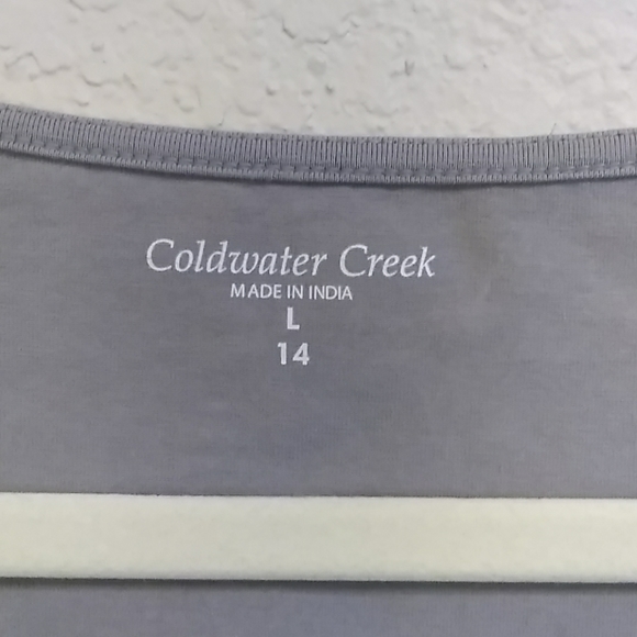 Coldwater Creek Gray sequin tank top - Picture 3 of 3